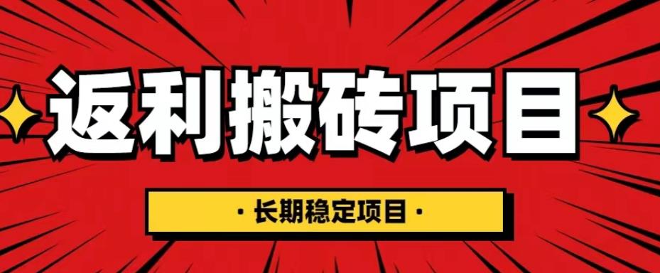 国外返利网项目，返利搬砖长期稳定，月入3000刀