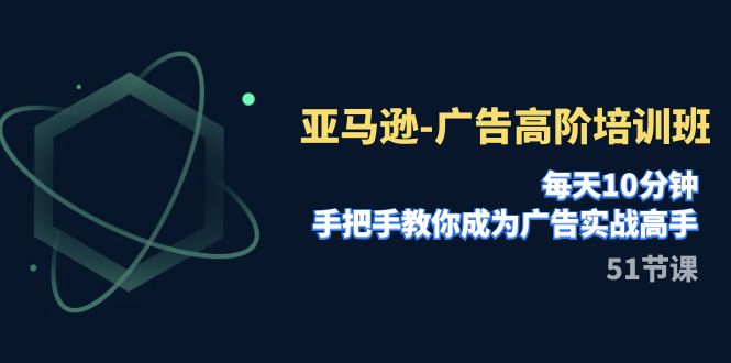 亚马逊-广告高阶培训班，每天10分钟，手把手教你成为广告实战高手