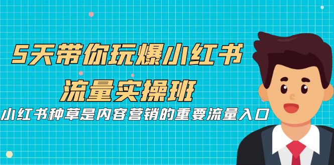 5天带你玩爆小红书流量实操班，小红书种草是内容营销的重要流量入口