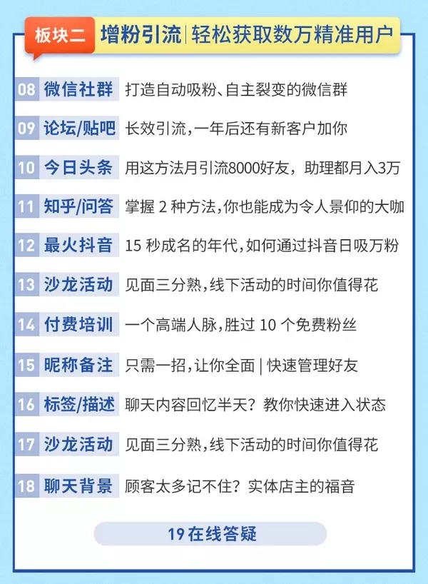 【0投入0风险0人脉】朋友圈财源滚滚技法 4大黄金打法20天赚6w+(30节课+PDF)