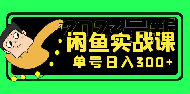 花599买的闲鱼项目：2023最新闲鱼实战课，单号日入300+