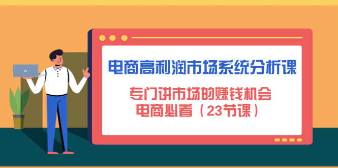 电商高利润市场系统分析课：专门讲市场的赚钱机会，电商必看