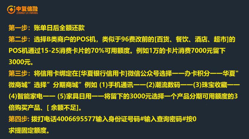 中复信融·2021年征信修复与信用卡提额