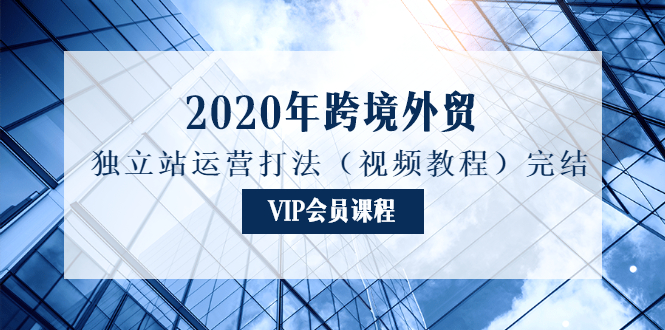 2020年跨境外贸独立站运营打法完结