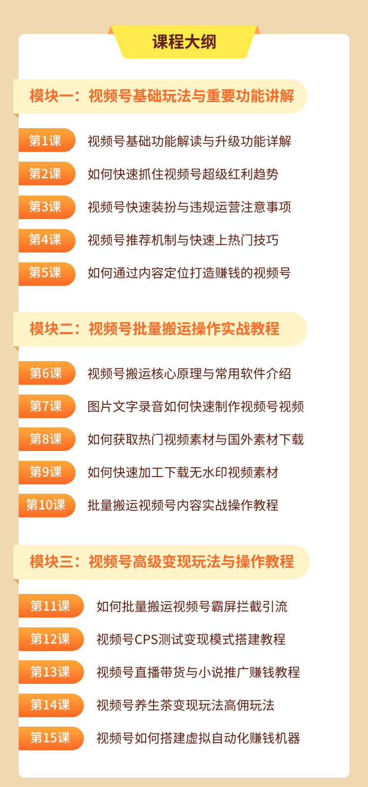 视频号批量运营实战操作赚钱教程，让你一天创作100个高质量视频！