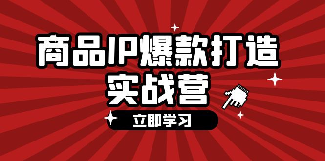 商品-IP爆款打造实战营【第四期】，手把手教你打造商品IP，爆款 不断