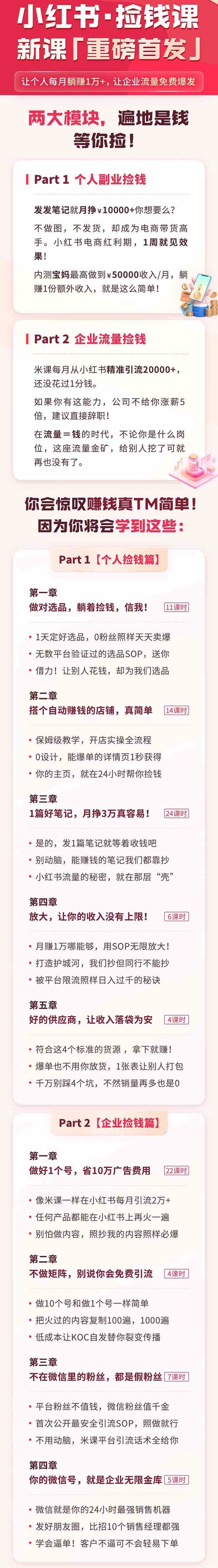 小红书之检钱课：从0开始实测每月多赚1.5w起步，赚钱真的太简单了