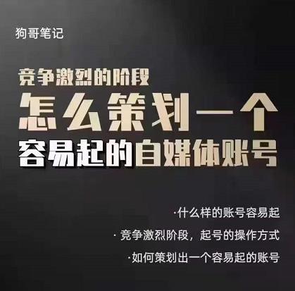 差异化起号策略，教你策划一个容易起的自媒体抖音账号，让收益翻倍